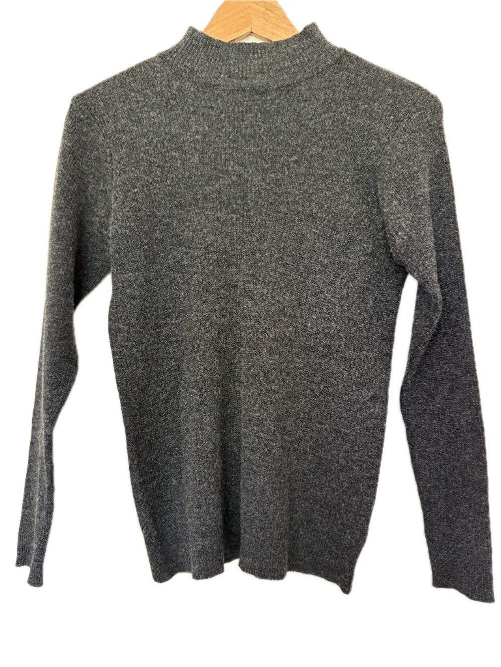 Wool Blend Ribbed Long Sleeve Top